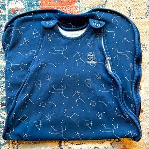 Woolino Sleep Sack 4 Seasons Blue Constellation Print